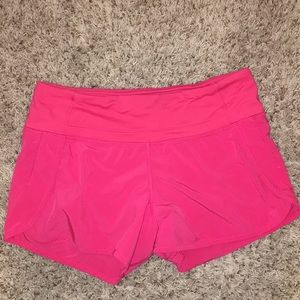 hot pink Lululemon shorts